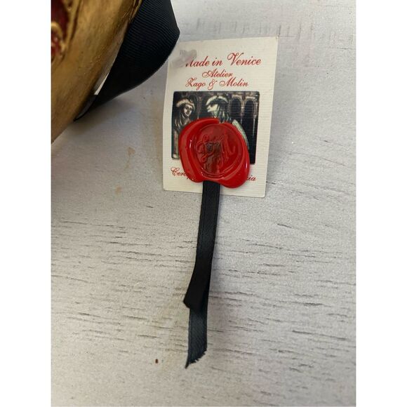 Venetian Hand Crafted Italian Tragedy & Comedy Masks - Picture 5 of 6